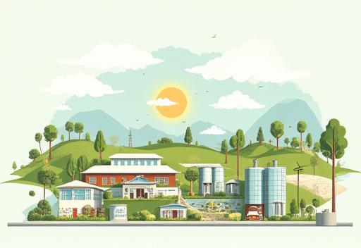 Image showing a sustainable practice like recycling or renewable energy.