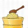 Icon representing butter churning.